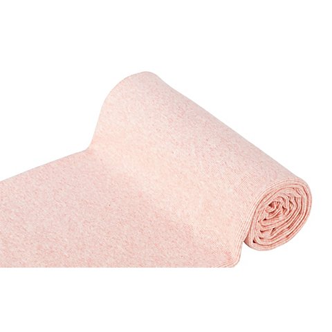 Image of Rippen-Bündchenstoff "Comfort", rosa-melange