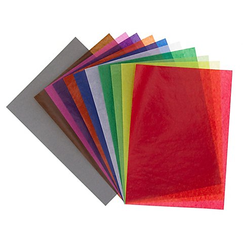 Image of buttinette Transparentpapier, bunt, A4, 50 Blatt