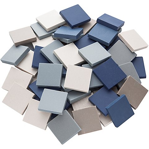 Image of Ceraton-Mosaik blau-mix, 20 x 20 mm, 280 g