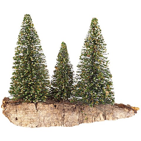 Image of Baum-Gruppe mit 3 Bäumen, 16 x 5,5 x 11 cm, beschneit
