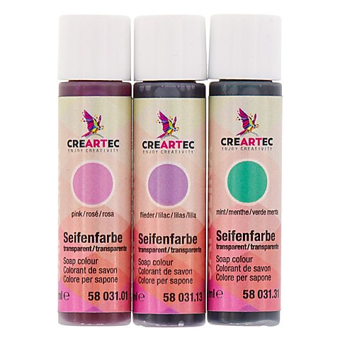 Image of Seifenfarben-Set, rosé, flieder, mint