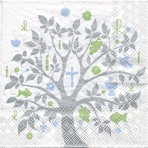 Image of Papierservietten "Baum Kommunion"