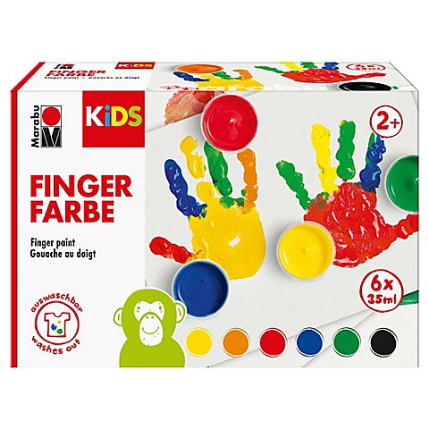 Image of KIDS Fingerfarbenset, 6x 35 ml