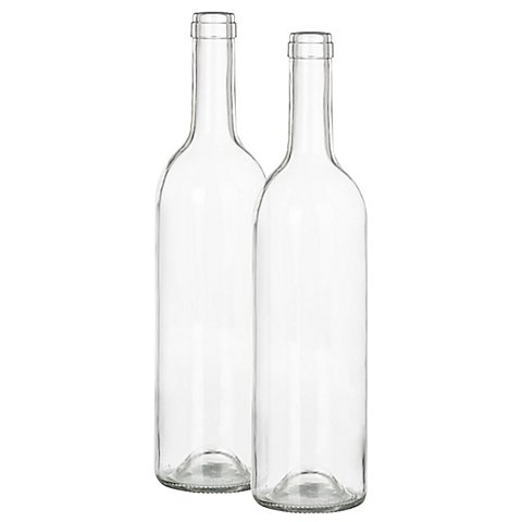 Image of Deko-Glasflaschen, 31,5 cm, 7,5 cm Ø, 2 Stück
