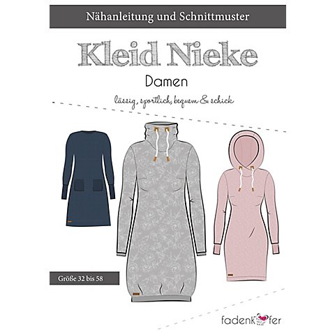 Image of Fadenkäfer Schnitt "Sweat-Kleid Nieke" für Damen