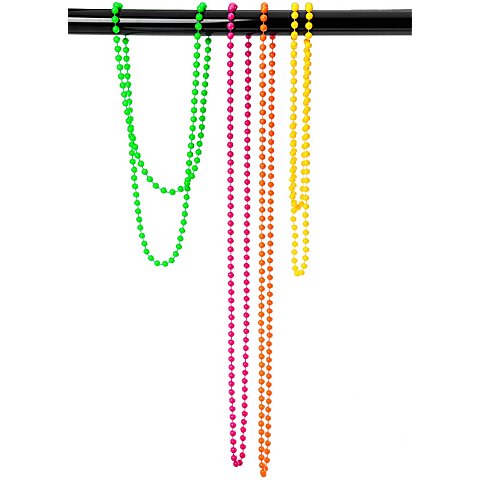 Image of Perlenketten, pink/grün/orange/gelb