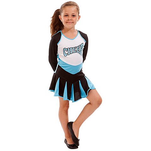 Image of Cheerleader Kostüm für Kinder, türkis