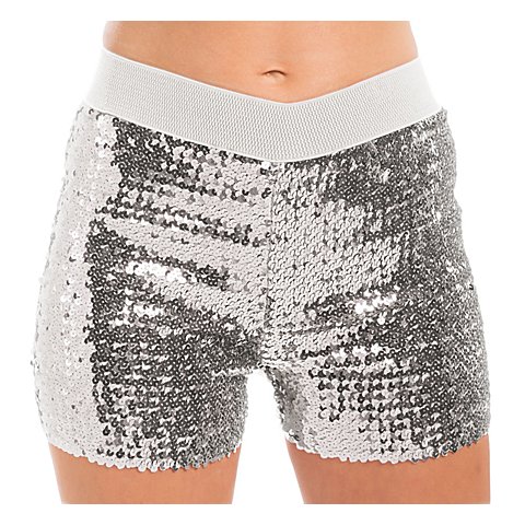 Image of Pailletten-Hotpants, silber