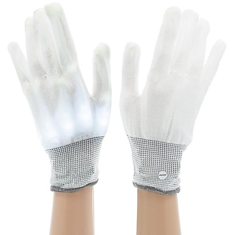 Image of LED-Handschuhe, weiss