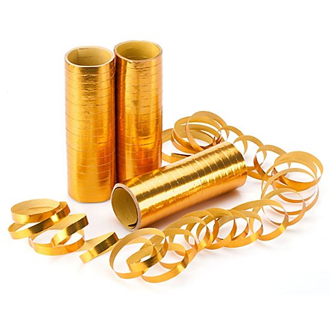 Image of Luftschlangen "Metallic", gold