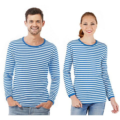 Image of Langärmeliges Ringelshirt "Blue Stripes" für SIE und IHN